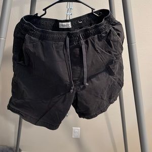 American eagle black volley short gently worn size M elastic waist